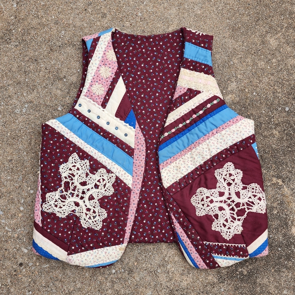 Vintage 70s Quilted Vest